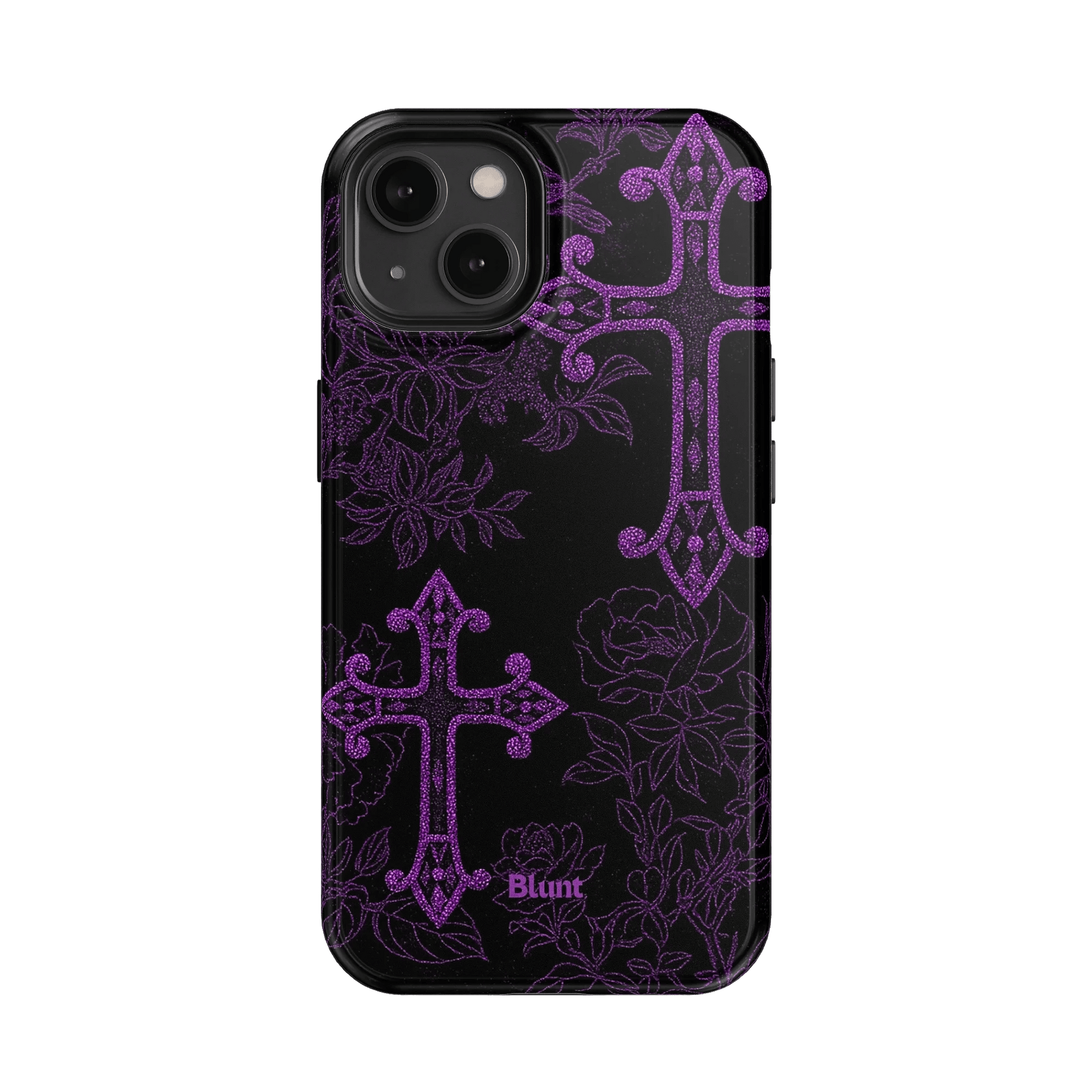 Purple Cross iPhone Case - Blunt Cases
