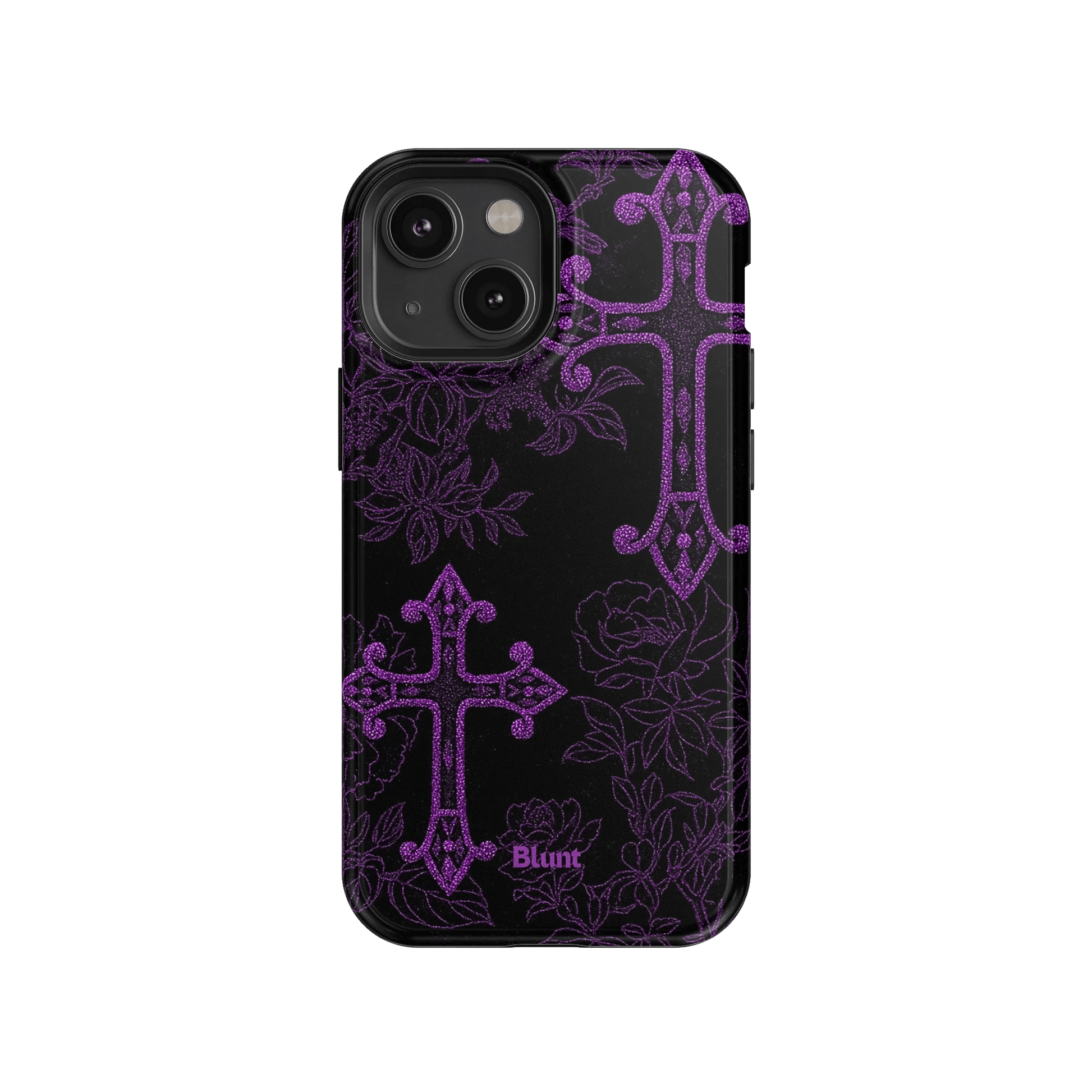 Purple Cross iPhone Case - Blunt Cases