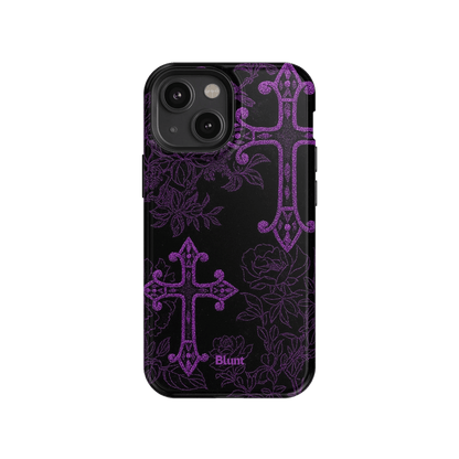 Purple Cross iPhone Case - Blunt Cases
