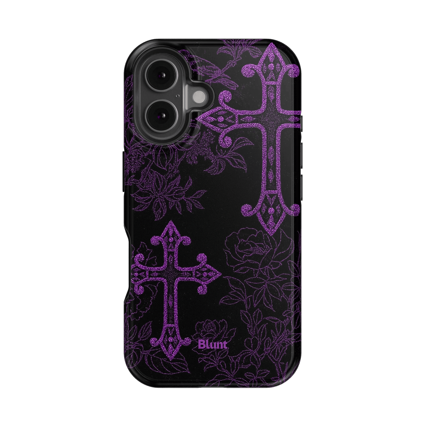 Purple Cross iPhone Case - Blunt Cases