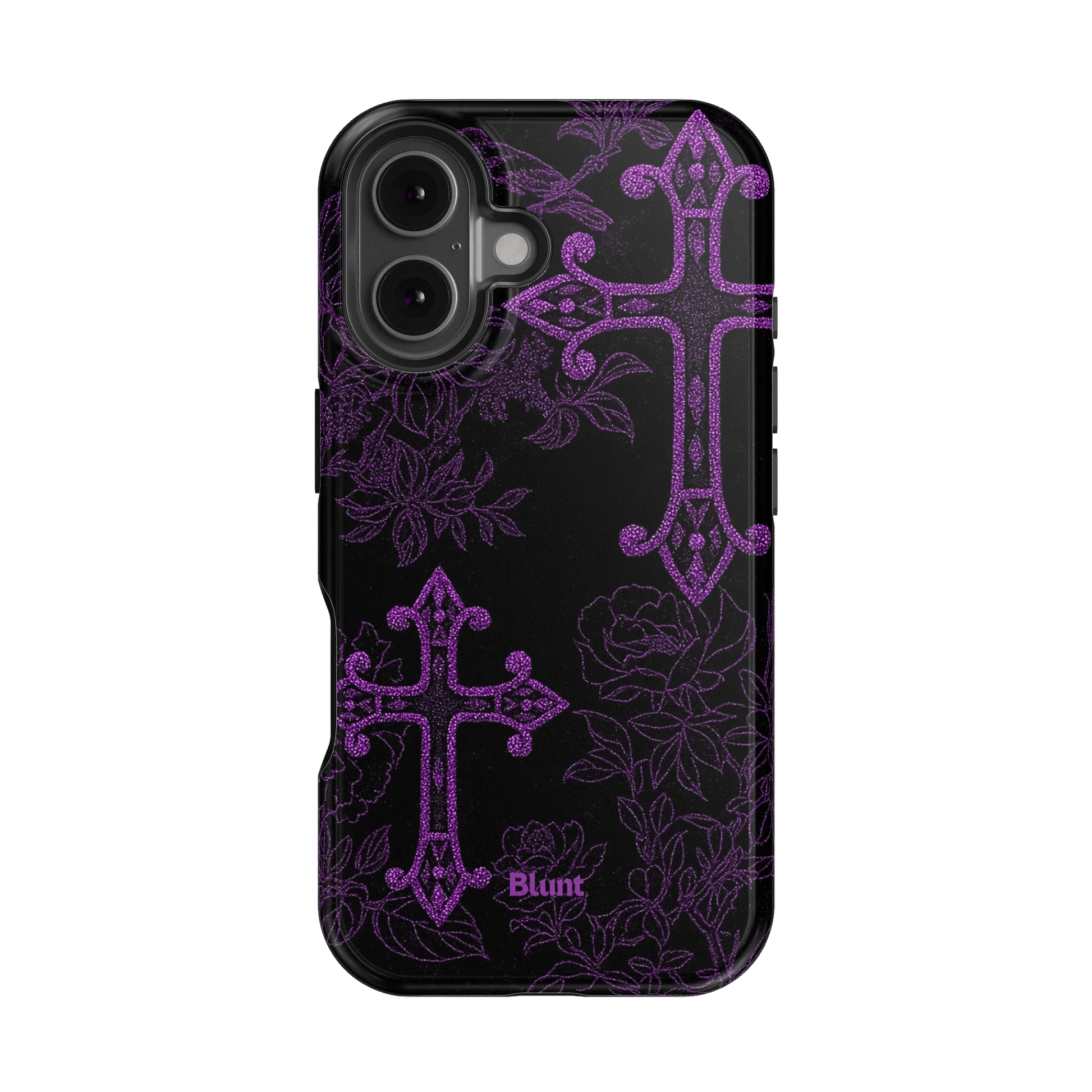 Purple Cross iPhone Case - Blunt Cases