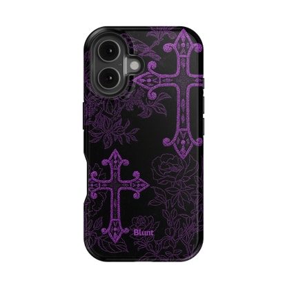 Purple Cross iPhone Case - Blunt Cases