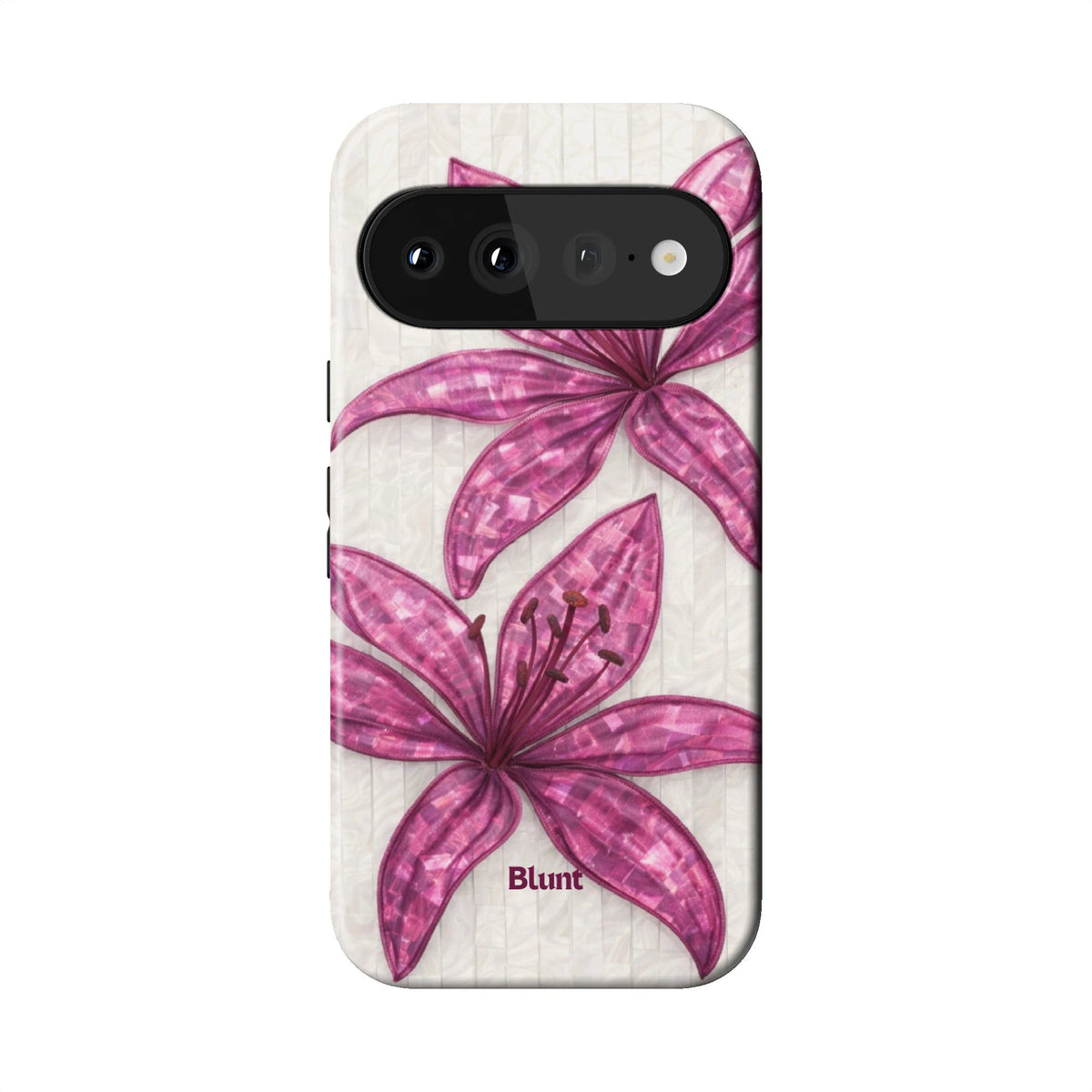 Purple Floral Luster Pixel Case - Blunt Cases