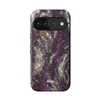 Purple Midnight Marble Pixel Case - Blunt Cases