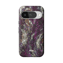 Purple Midnight Marble Pixel Case