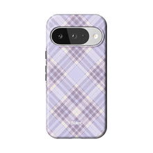 Purple Plaid Pixel Case