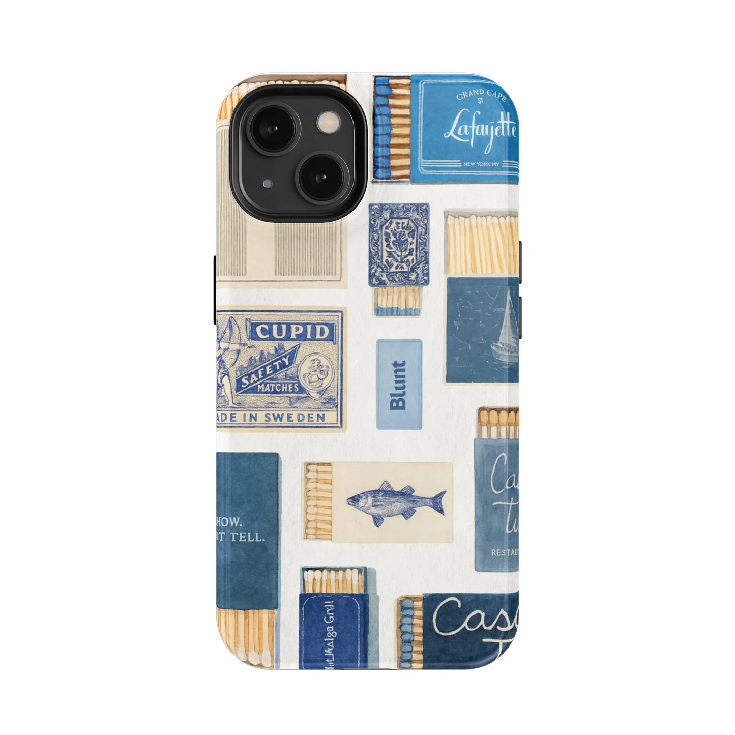 Teal flame iPhone Case