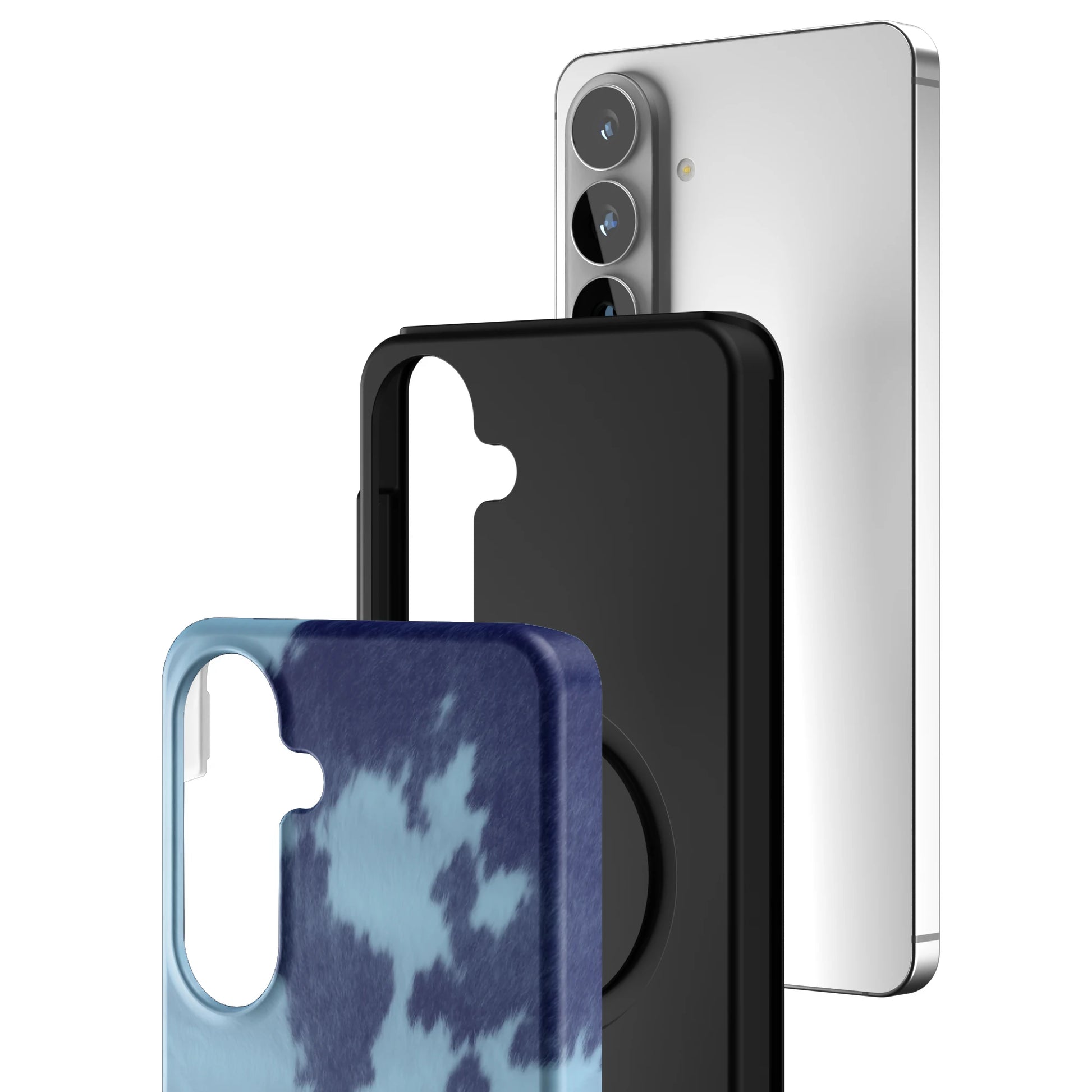 Blue-Crow-Print-samsung-case-Galaxy S26 Plus-3