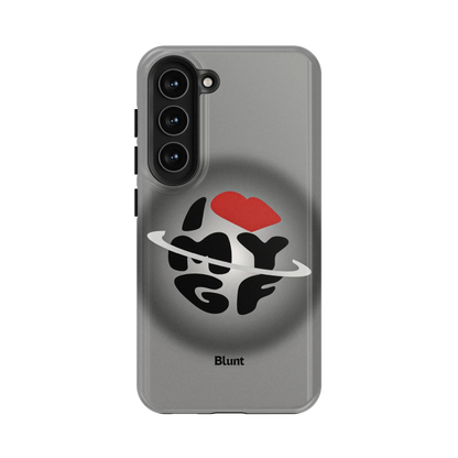 Grey Aura Girlfriend Samsung Case
