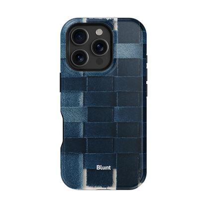 Indigo Weave iPhone Case