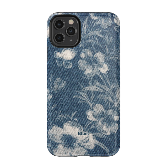 Denim Bloom iPhone Case
