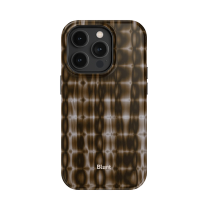 Brown Ripple iPhone Case