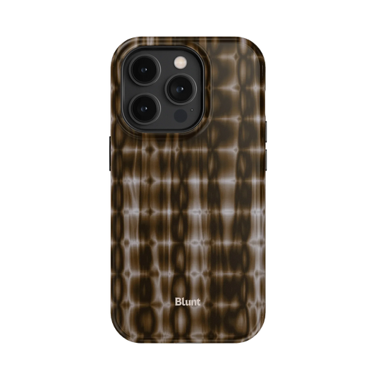 Brown Ripple iPhone Case