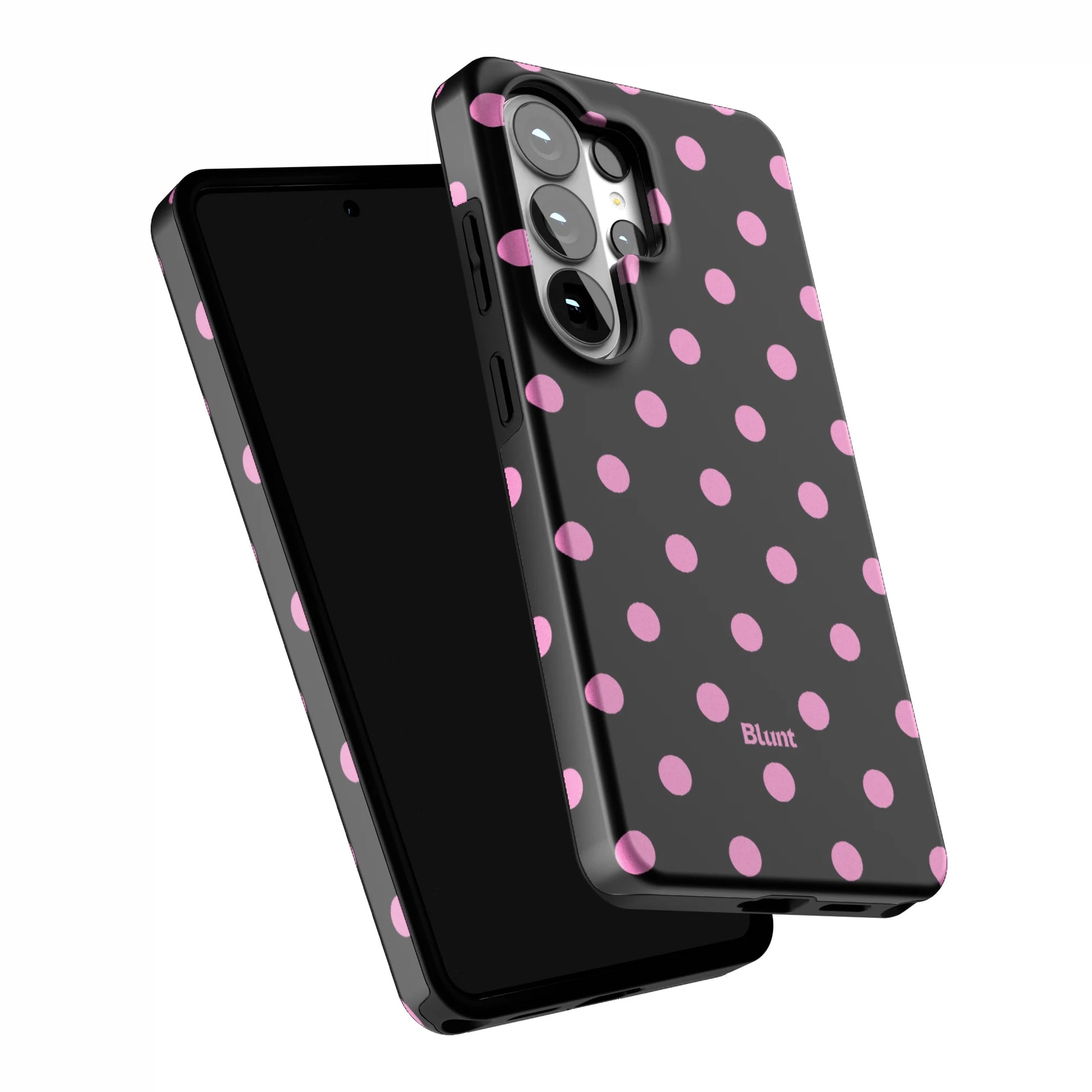 Pink-and-Black-Polka-samsung-case-Galaxy S26 Ultra-5