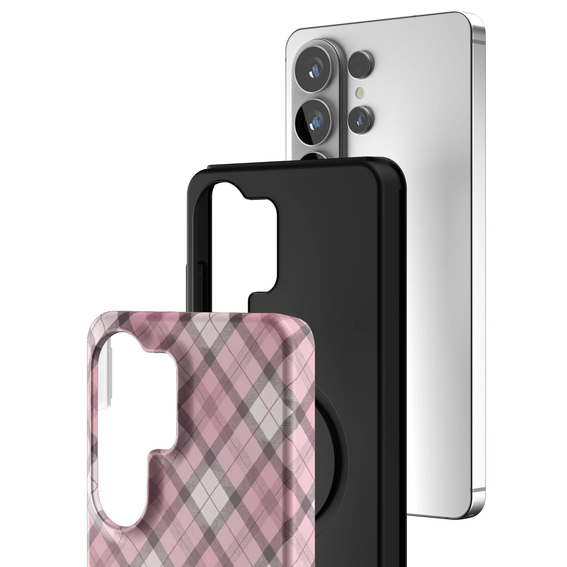 Pink-Plaid-samsung-case-Galaxy S26 Ultra-3