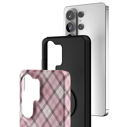 Pink-Plaid-samsung-case-Galaxy S26 Ultra-3
