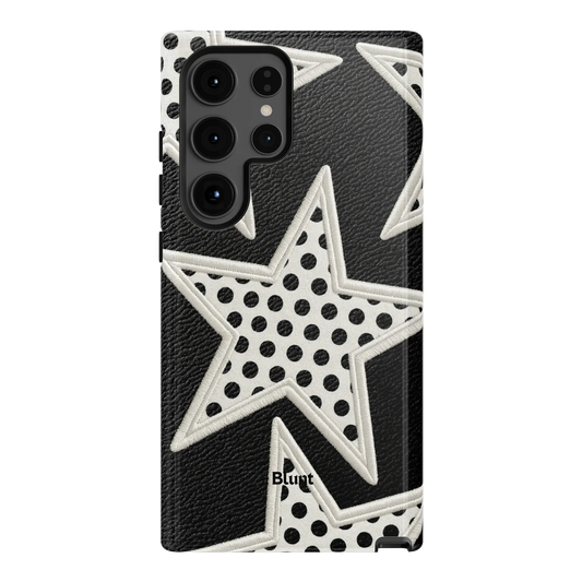 Noir Polka Star Samsung Case