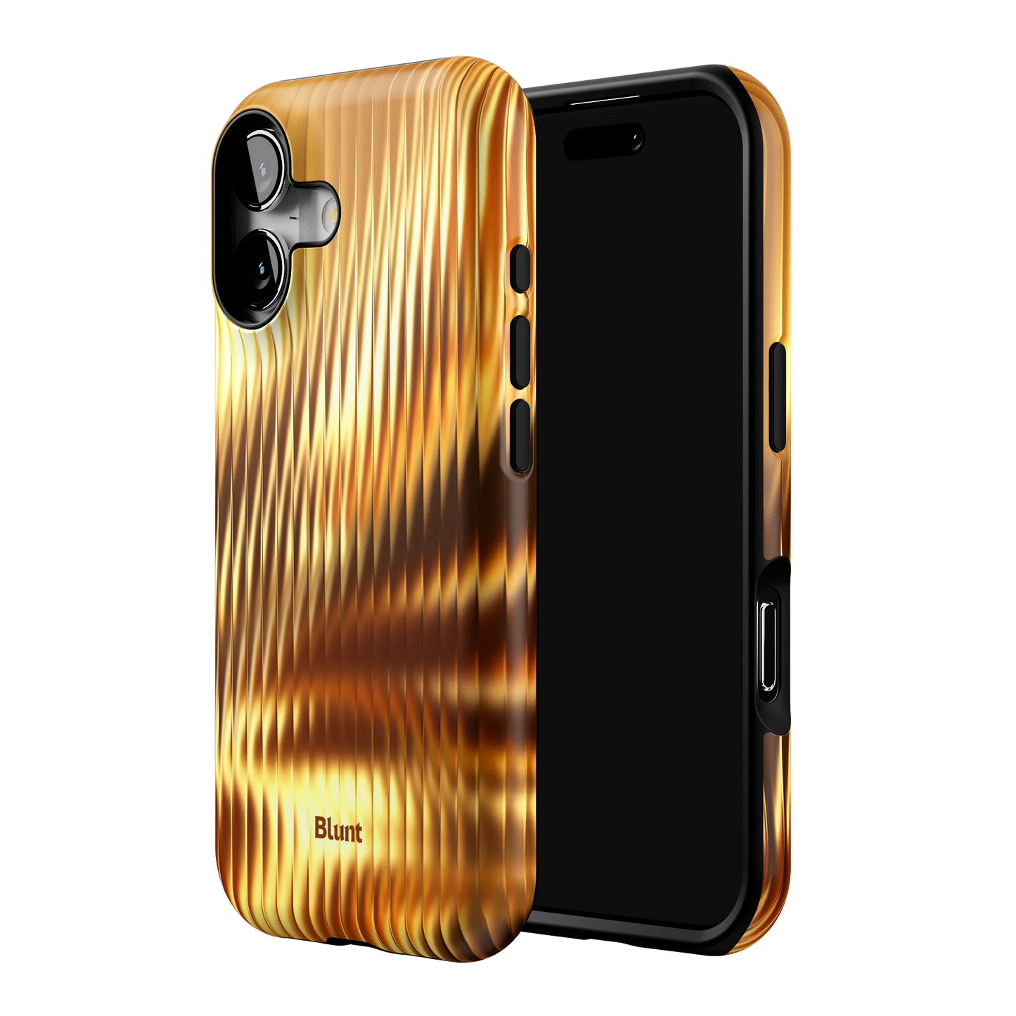 Golden Ripple iPhone Case