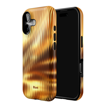 Golden Ripple iPhone Case