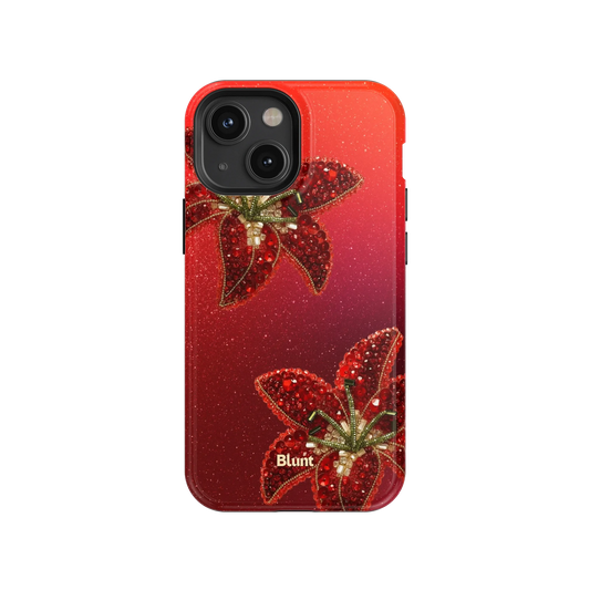 Scarlet Petals iPhone Case