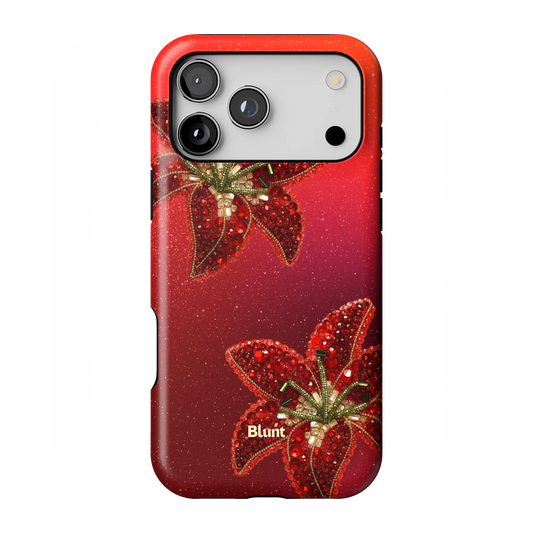 Scarlet Petals iPhone Case