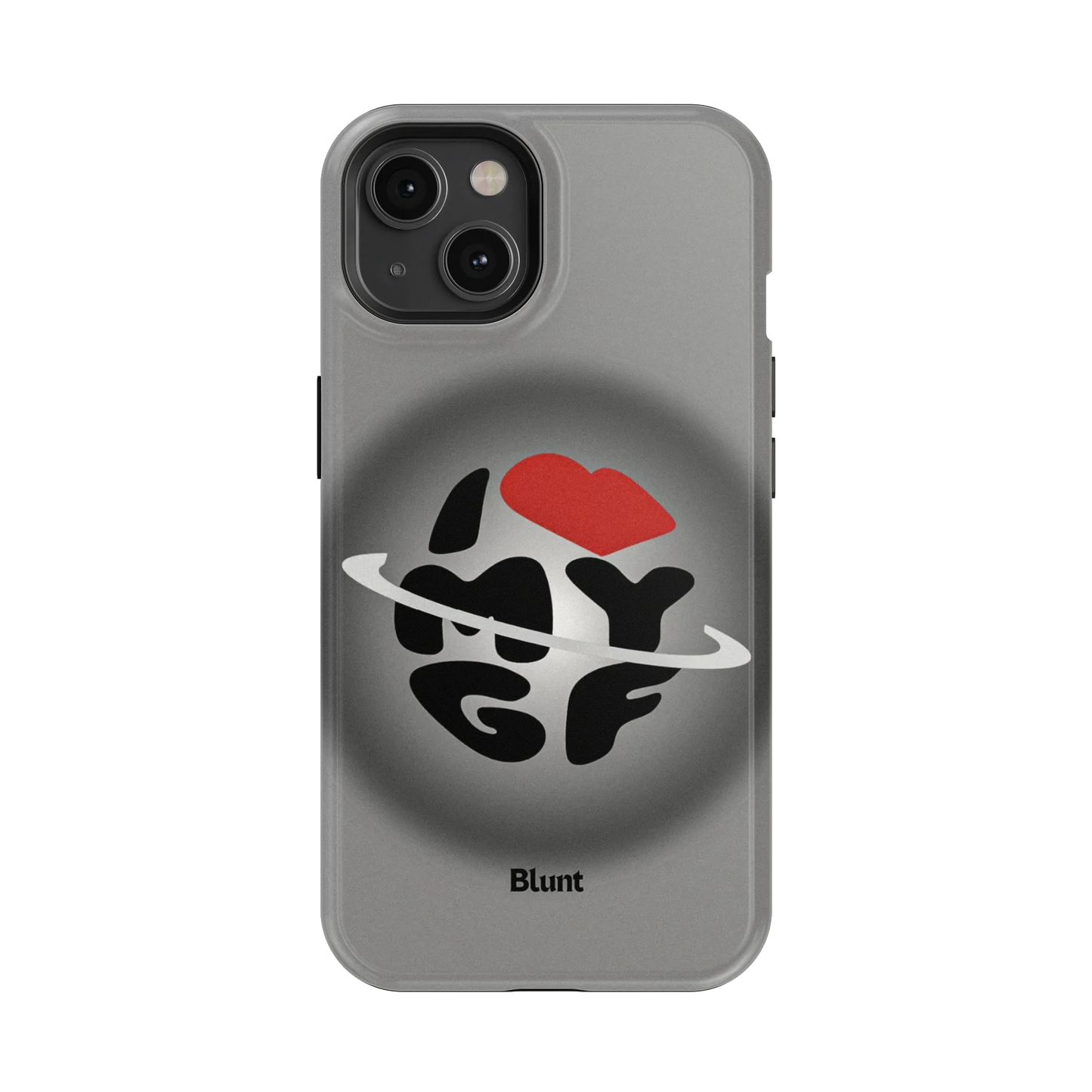 Grey Aura Girlfriend iPhone Case