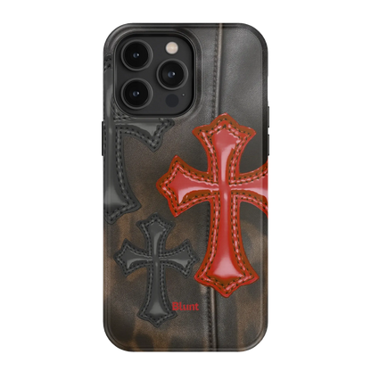 Leather Crosses iPhone Case