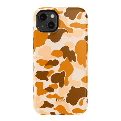 Orange Camo iPhone Case