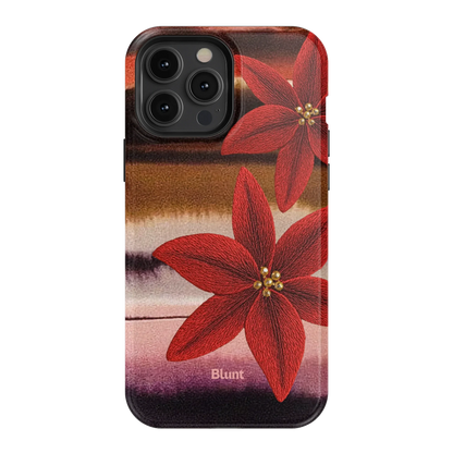 Crimson Bloom iPhone Case