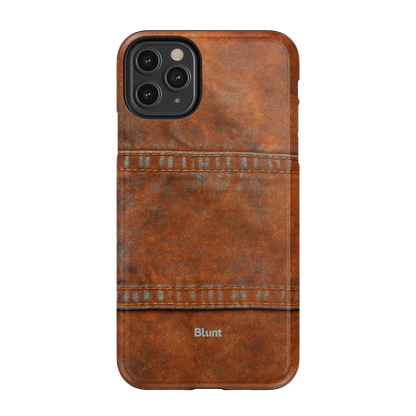 Chocolate Denim iPhone Case