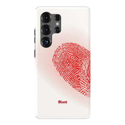 Heart Print White Samsung Case