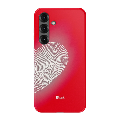Heart Print Red Samsung Case