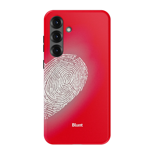 Heart Print Red Samsung Case