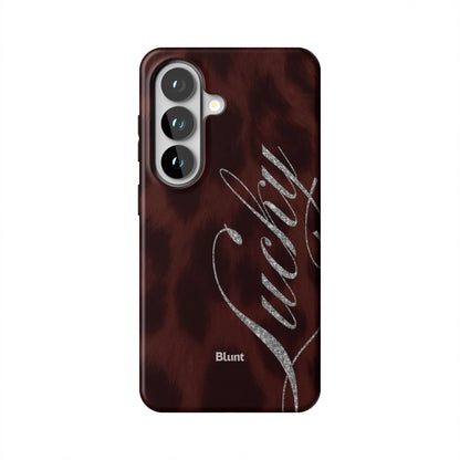 Brown Cheetah Lucky Samsung Case
