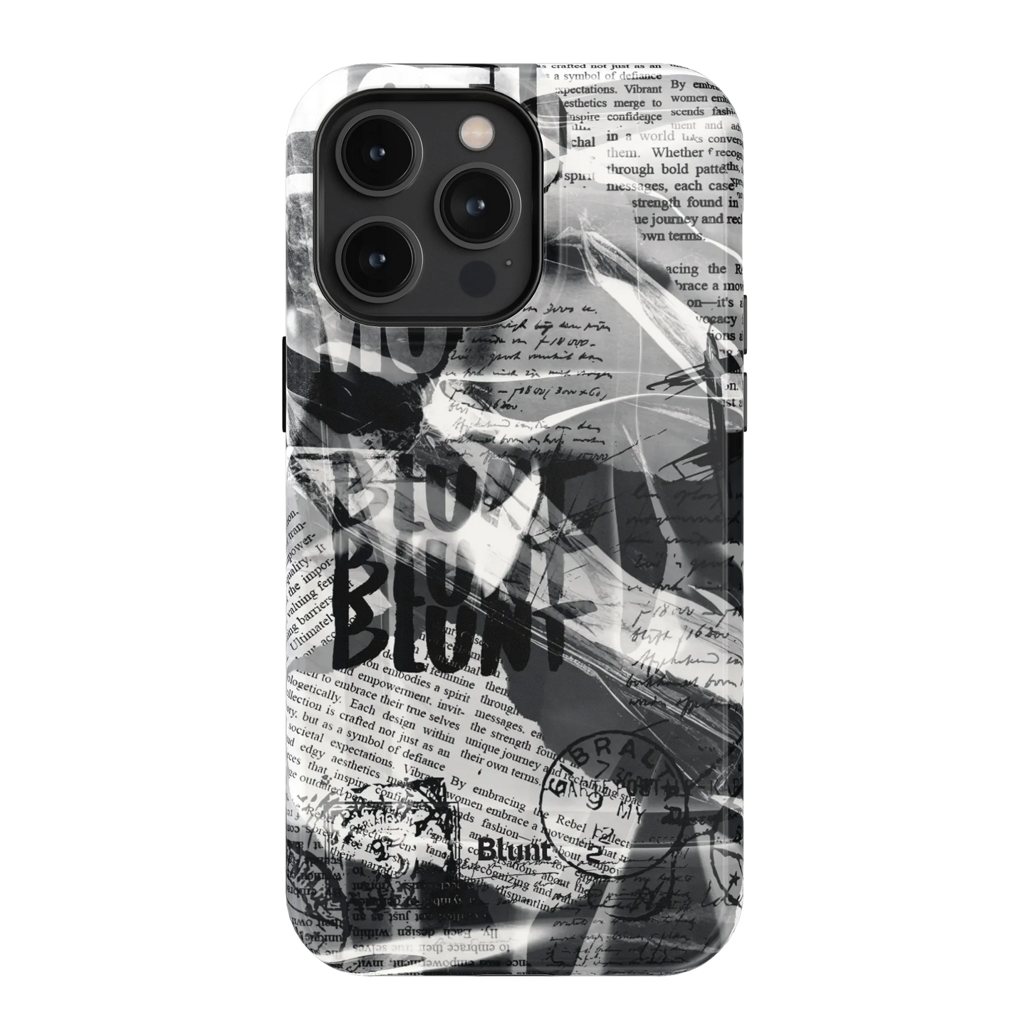 Black Love Letter iPhone Case