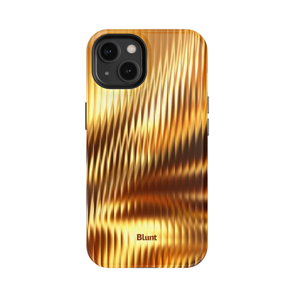 Golden Ripple iPhone Case