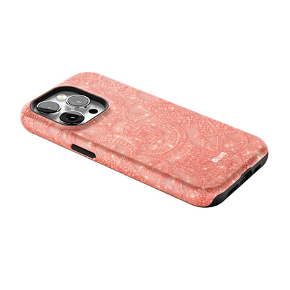 Coral-Glam-iphone-case-iPhone 15 Pro-2