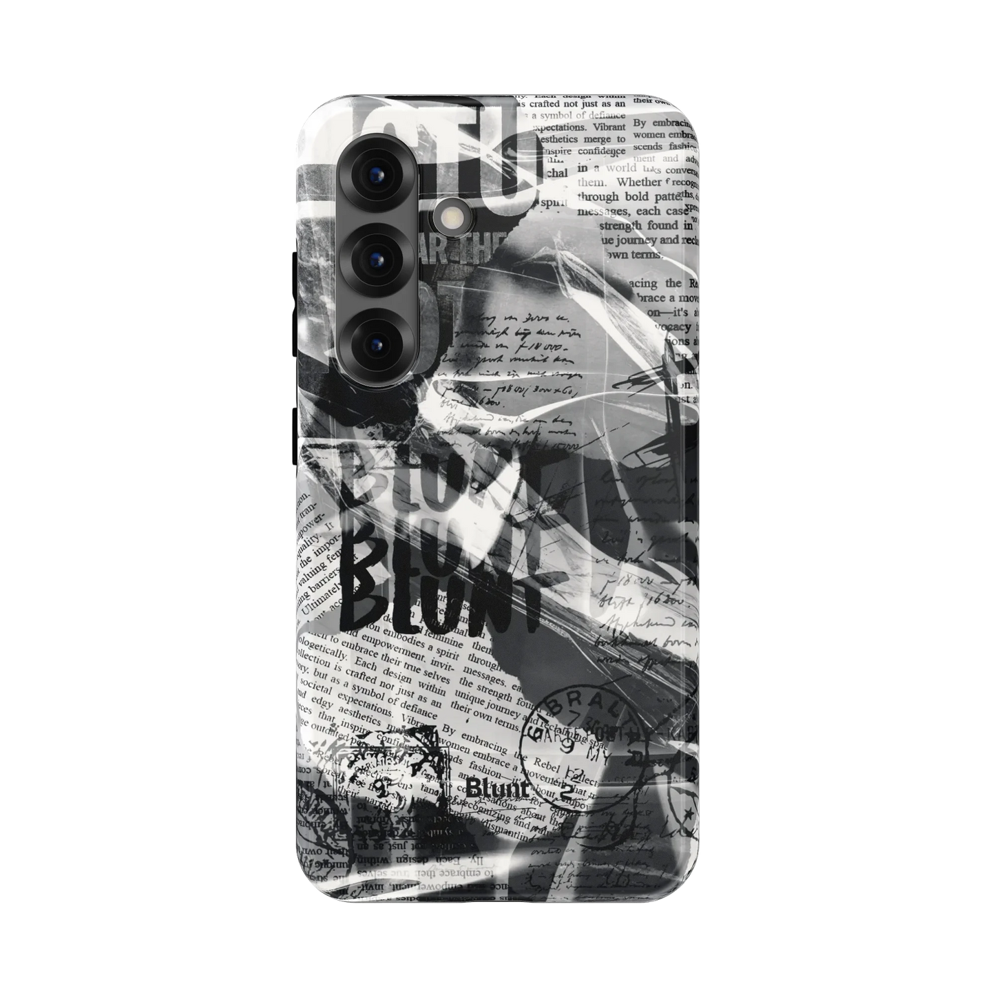 Black Love Letter Samsung Case