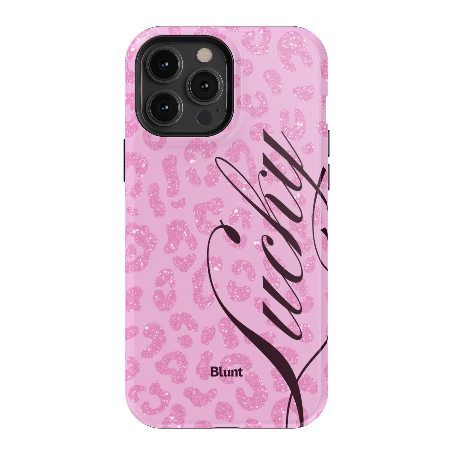 Pink Cheetah Lucky iPhone Case