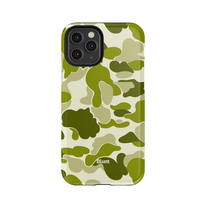 Lime Camo iPhone Case