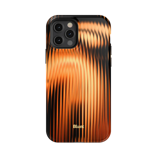 Copper Ripple iPhone Case
