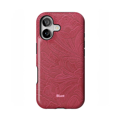 Mauve Leather iPhone Case