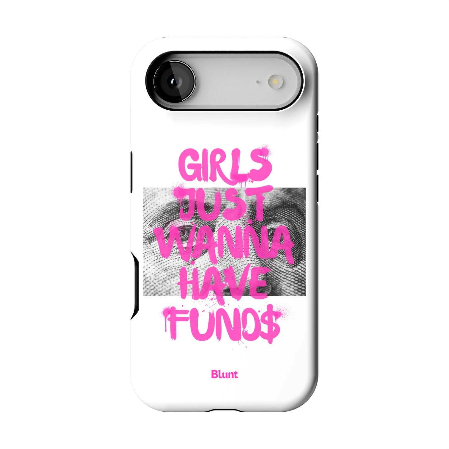 Fund$ White iPhone Case