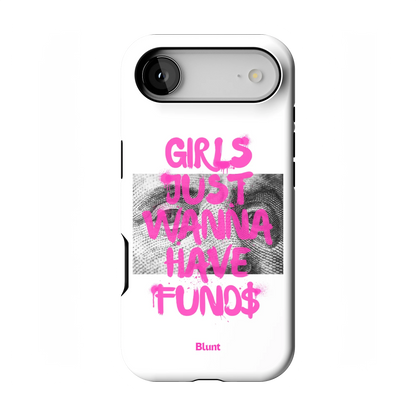 Fund$ White iPhone Case