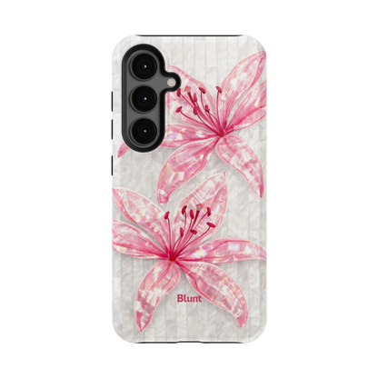 Pink-Floral-Luster-samsung-case-S24-1