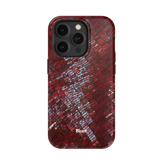 Crimson Scale iPhone Case