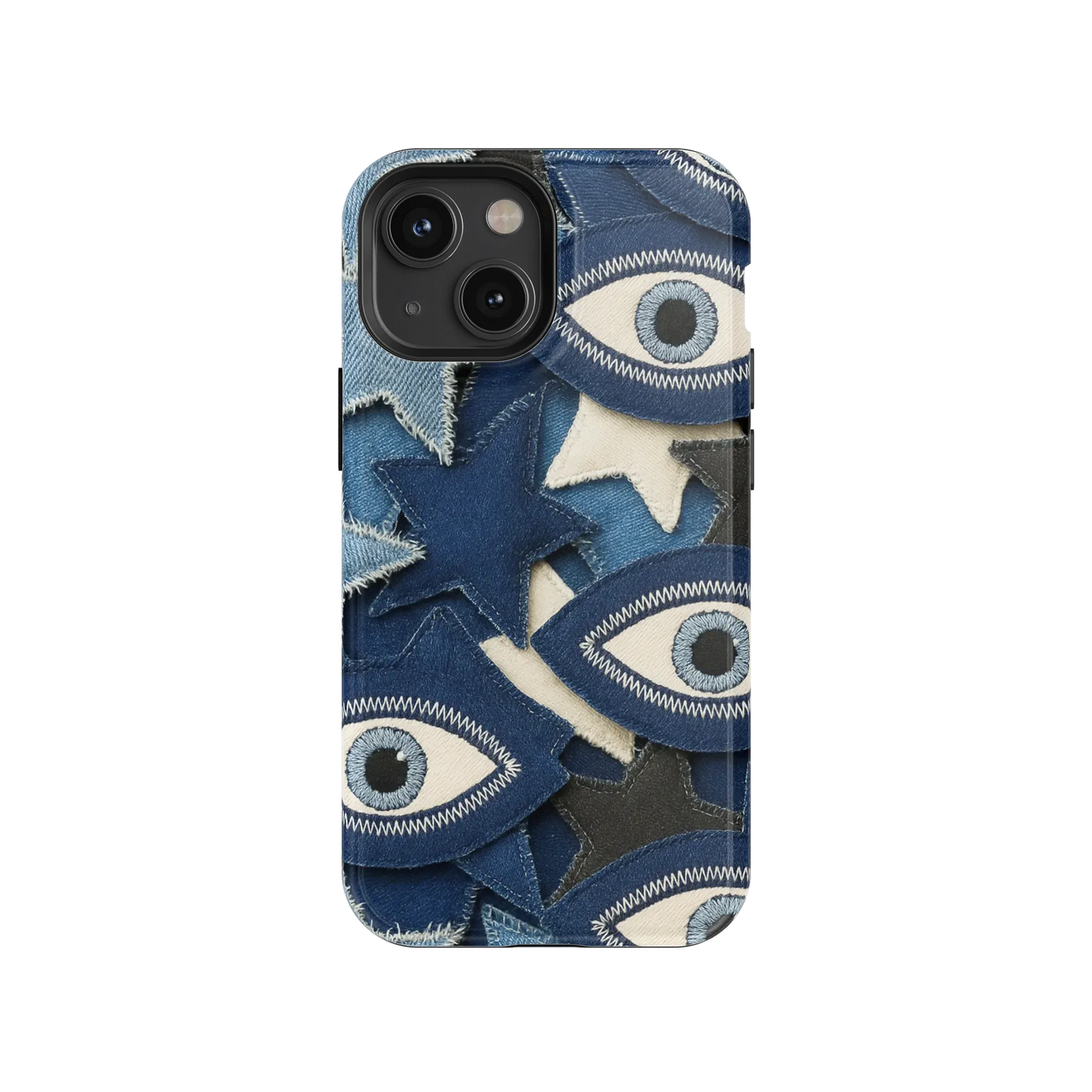 Evil Eye Denim iPhone Case