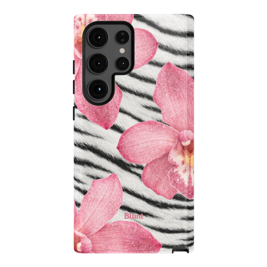 Striped Blossom Samsung Case