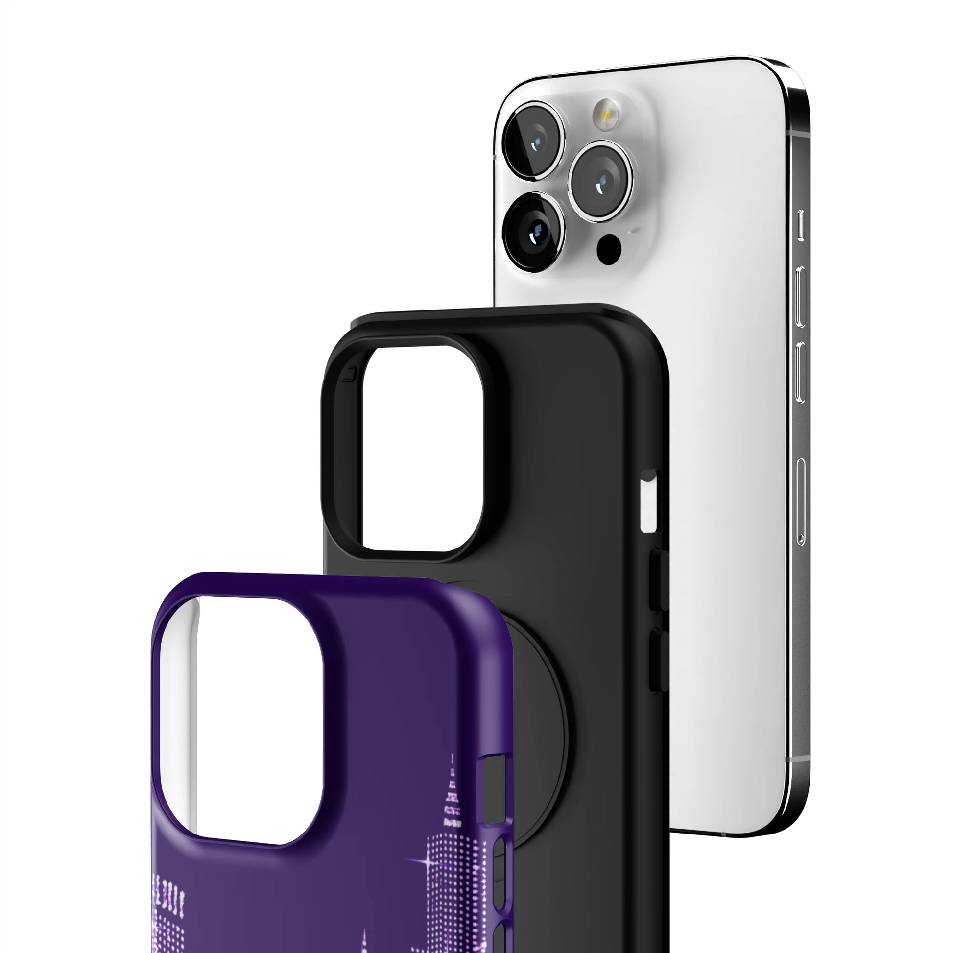 Purple-NYC--SKYELINE-iphone-case-iPhone 13 Pro-3