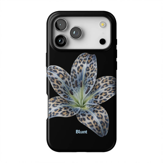 Blue-Leopard-Bloom-iphone-case-iPhone 17 Pro Max-1